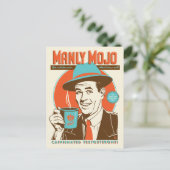 Manly Mojo Coffee Briefkaart (Staand voorkant)