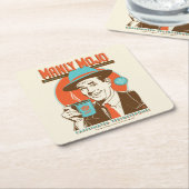 Manly Mojo Coffee Kartonnen Onderzetters (Schuin)