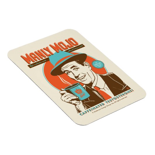 Manly Mojo Coffee Magneet (Rechterzijde)