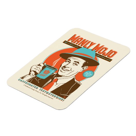 Manly Mojo Coffee Magneet (Linkerzijde)