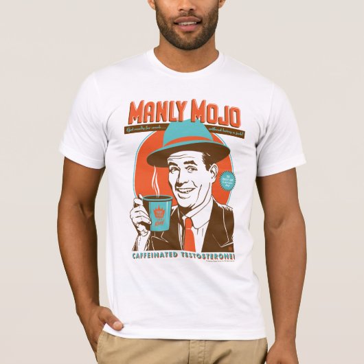 Manly Mojo Coffee T-shirt (Voorkant)