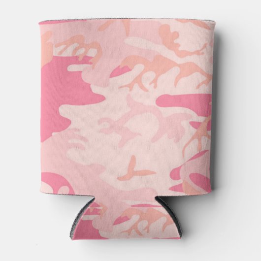 Manly Pink Camo Blikjeskoeler (Voorkant)