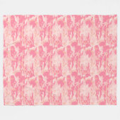 Manly Pink Camo Fleece Deken (Voorkant (Horizontaal))