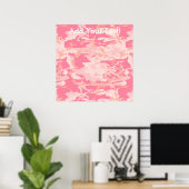 Manly Pink Camo Poster (Thuiskantoor)