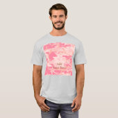 Manly Pink Camo T-shirt (Voorkant volledig)