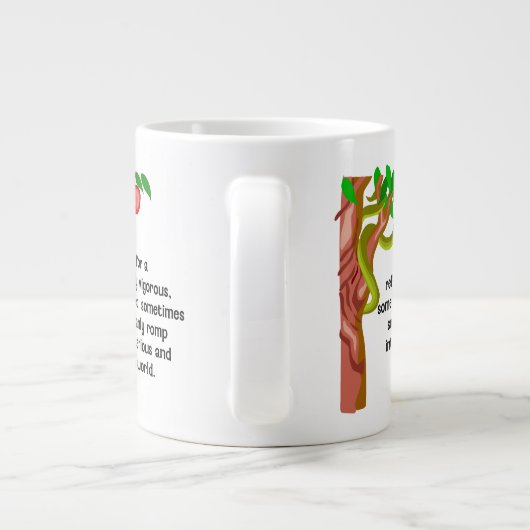 Manly Romp Grote Koffiekop (Achterkant)