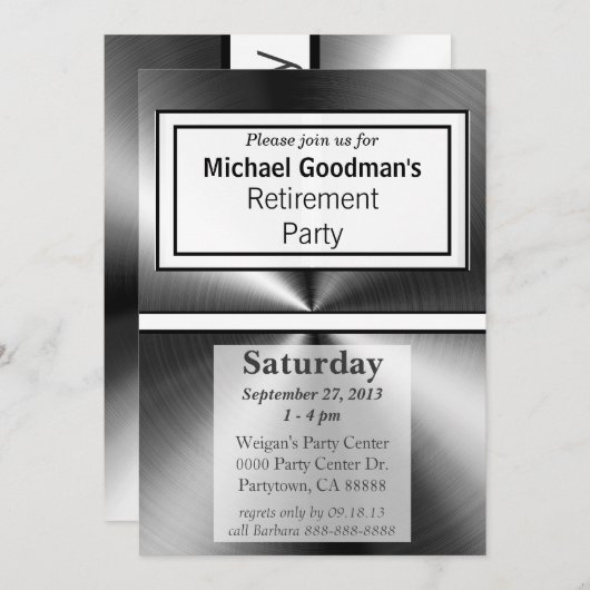 Manly Shiny Metallic Metal Kaart (Voorkant / Achterkant)