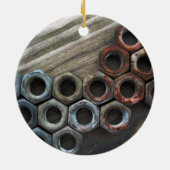 Manly Textures Keramisch Ornament (Achterkant)