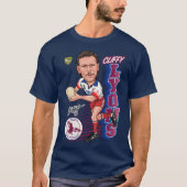 Manly Warringah Sea Eagles Cliff Lyons Cliffy Char T-shirt (Voorkant)