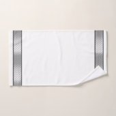 Manly zilver Metallic op witte handdoek set (Handdoek)