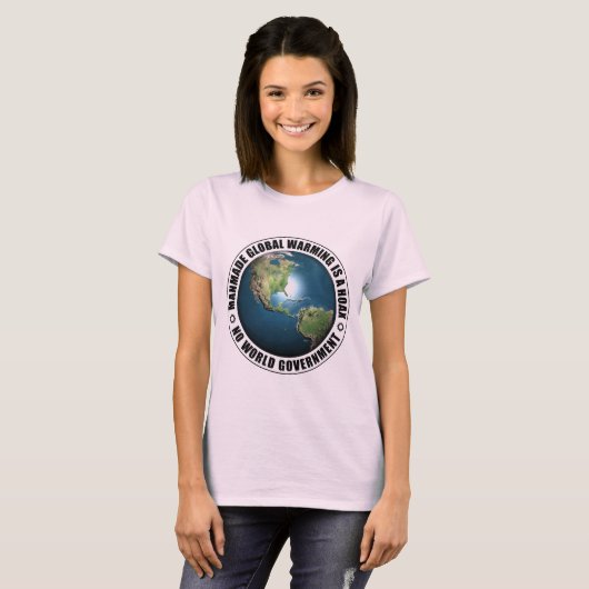 Manmade Global Warming Hoax T-shirt (Voorkant volledig)