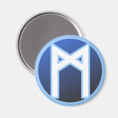 Mannaz Man Rune Magneet (Voorkant / Achterkant)