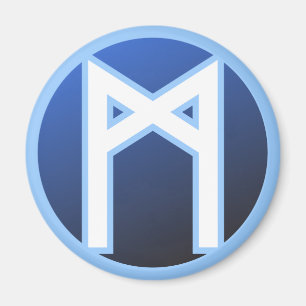 Mannaz Man Rune Magneet