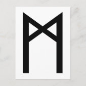 MANNAZ RUNE BRIEFKAART (Voorkant)