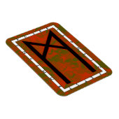 Mannaz Viking Rune Magnet - Humaniteit! Magneet (Rechterzijde)