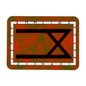Mannaz Viking Rune Magnet - Humaniteit! Magneet (Horizontaal)