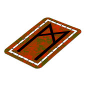 Mannaz Viking Rune Magnet - Humaniteit! Magneet (Linkerzijde)