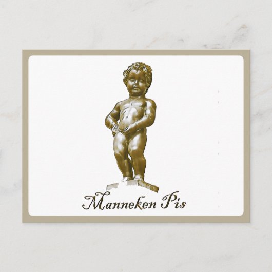 Manneken Pis - België - Brussel - Brussel Briefkaart (Voorkant)