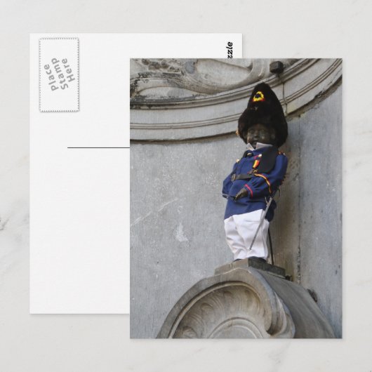Manneken Pis Briefkaart (Voorkant / Achterkant)