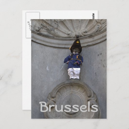 Manneken Pis Briefkaart (Voorkant / Achterkant)