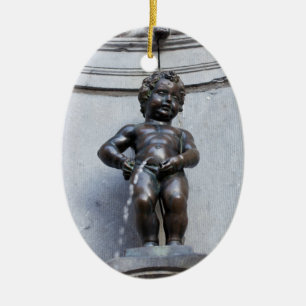 Mannekin Pis in Brussel Keramisch Ornament
