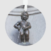 Mannekin Pis in Brussel Ornament (achterkant)