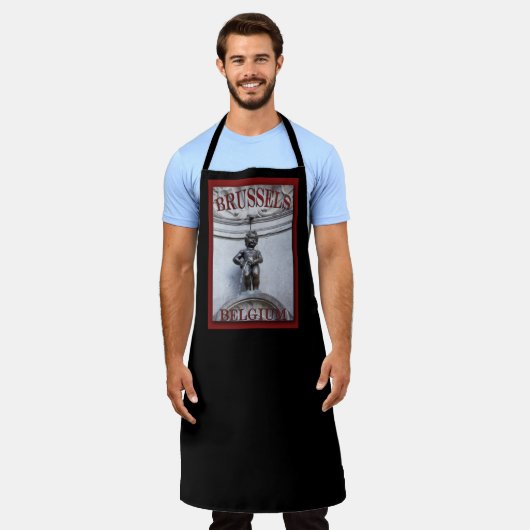 Mannekin Pis in Brussel Schort (Gedragen)