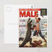 Mannelijk 2 briefkaart (Voorkant / Achterkant)