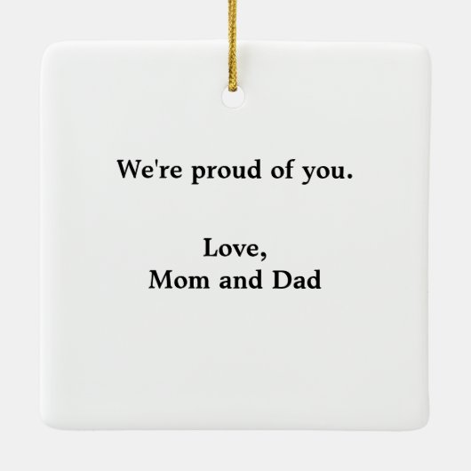 Mannelijk Afstudeerder Gown Rood en Wit Ornament (Achterkant)