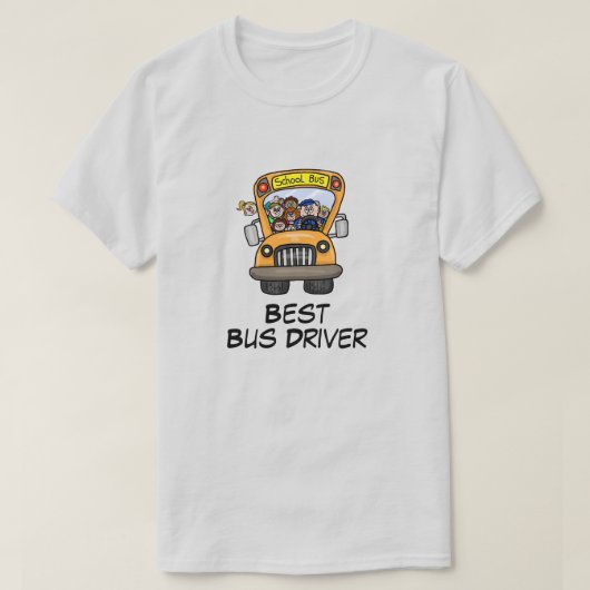 Mannelijk - Beste School Bus Driver T-shirt (Design voorkant)