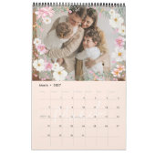 Mannelijk Bloemstuk Aangepaste Foto Familie Kalender (Mar 2027)
