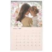 Mannelijk Bloemstuk Aangepaste Foto Familie Kalender (Jan 2027)