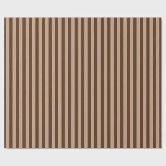 Mannelijk Donker Koffie Taupe Bruin Ombre Strepen Cadeaupapier (Vlak)