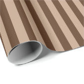 Mannelijk Donker Koffie Taupe Bruin Ombre Strepen Cadeaupapier (Rol Hoek)