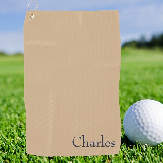 Mannelijk Eenvoudig Monogram Geprofessionaliseerde Golfhanddoek