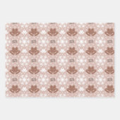 Mannelijk Elegant Bruin Kerstpatroon Inpakpapier Vel (Voorkant 3)