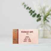 Mannelijk faux leder Visitekaartje (Staand voorkant)