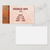 Mannelijk faux leder Visitekaartje (Voorkant / Achterkant)