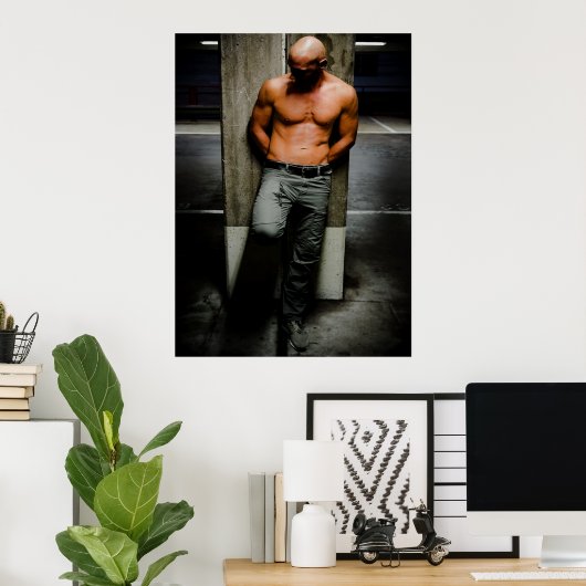 mannelijk fysisch poster (Thuiskantoor)