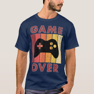 Mannelijk Game Over Grappig Vintage Bruidegom Bach T-shirt