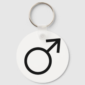 Mannelijk gendersymbool sleutelhanger