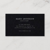 Mannelijk gepersonaliseerd dubbel monogram visitekaartje (Achterkant)