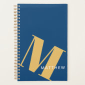 Mannelijk gepersonaliseerd Initiaal en naam, Navy/ Planner (Voorkant)