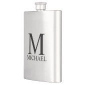 Mannelijk gepersonaliseerd monogram en naamfles flacon (Links)