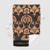 Mannelijk Gereed Leren Western Stijl Custom Golfhanddoek (Insitu)