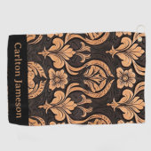 Mannelijk Gereed Leren Western Stijl Custom Golfhanddoek (Horizontaal)