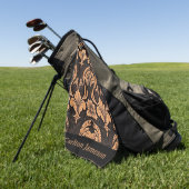 Mannelijk Gereed Leren Western Stijl Custom Golfhanddoek (Groen)