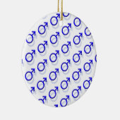 Mannelijk geslacht-symbool keramisch ornament (Rechts)