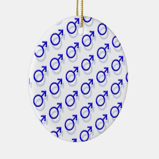 Mannelijk geslacht-symbool keramisch ornament (Rechts)