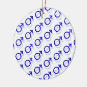 Mannelijk geslacht-symbool keramisch ornament (Links)